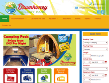 Tablet Screenshot of drumhoneyholidaypark.com